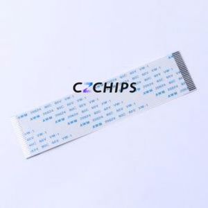 FC-1.0B-24P-100mm FFC Cable (Flexible Flat Cable) P=1mm Connector 24P 1mm 0.3mm Non-Inverting - Product Image 1
