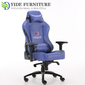 <span class=keywords><strong>Chaise</strong></span> de jeu ergonomique avec accoudoirs 4D, couleur bleue, pour poste de travail et laboratoire informatique, nouveau design, avec roulettes - Product Image 2