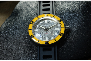 Reloj Mecánico Automático de Buceo para Hombre, con Logotipo Personalizado, Estilo Vintage, Cristal de Zafiro de <span class=keywords><strong>1000m</strong></span>, Revestimiento DLC Negro, Esfera de Acero Damasco, en Venta - Product Image 5