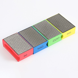 PEXMIENTAS Tampons de ponçage diamantés Tampon de polissage à la main électrolytique Support en mousse Éponge de ponçage pour verre granit marbre - Product Image 6