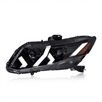 Kit de phares LED de style amélioré avec feux de jour à LED et projecteur à lumière dynamique pour Honda Civic 9e génération 2012-2015