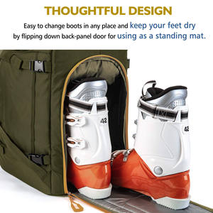 Échantillon gratuit Sac à chaussures de ski personnalisé Sac à chaussures de ski à porter à la main Sac à snowboard Sac à dos de luxe pour snowboard et ski - Product Image 4