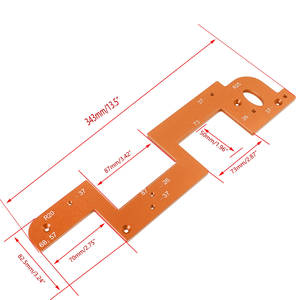 Plantilla de Posicionamiento para Ranuras de Tiradores Empotrados Invisibles, Herramienta Duradera de Aleación de Aluminio para Bricolaje, OEM/ODM para Armarios y Muebles de Cocina - Product Image 6