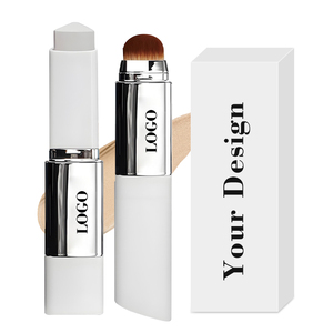 V-shape Color-changing Foundation Stick Full Coverage <b>Concealer</b> Foundation Stick Long-Lasting Foundation Stick with Brush - Product Image 1