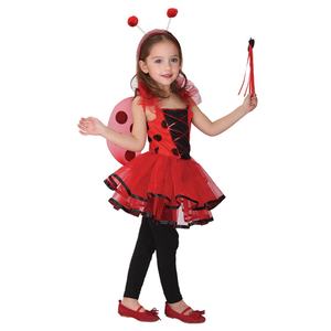 RTS popolare ragazze di Halloween coccinella <span class=keywords><strong>vestito</strong></span> con le ali e la bacchetta magica per la Performance di coccinella della ragazza dei bambini si vestono - Product Image 1