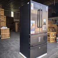 Réfrigérateur multi-portes de style français grande capacité 506L, à froid ventilé, sans givre, avec contrôle de température par ordinateur