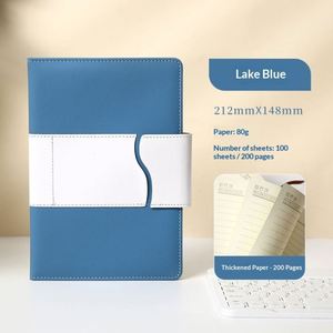 Wholesale Custom Logo Eco-Friendly Leather Cover <b>A5</b> Weekly Travel Planner Notebook Handmade Black Modern Business Promotional - Product Image 4