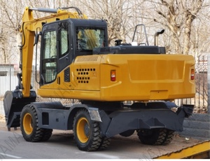 Excavatrice sur roues PW150, machine lourde de 14 tonnes avec une capacité de godet de 0,60 m³ et une force de creusement de <span class=keywords><strong>115</strong></span> KN - Product Image 2