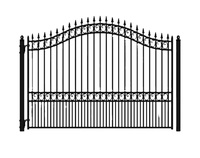Portails de jardin en fer forgé ajouré de haute qualité à motif cerf, accessoires de clôture pour la décoration extérieure de maisons de luxe