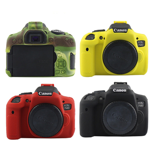 Funda protectora de piel de armadura de silicona, funda protectora para cámara DSLR para <span class=keywords><strong>Canon</strong></span> <span class=keywords><strong>EOS</strong></span> <span class=keywords><strong>750D</strong></span> Rebel T6i - Product Image 3
