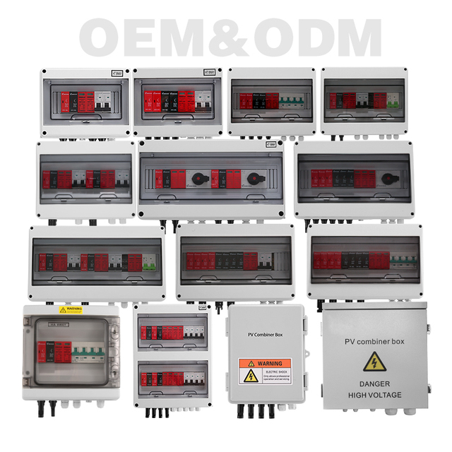XIONGISOLAR IP65 1/2/3/4/5 Strings Array DC Solar PV Combiner Box for Solar Panel Solar System