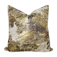 Vente chaude personnalisé soyeux solide écologique décoratif abstrait Jacquard coussin jeter taie d'oreiller cas 45x45cm 50x50cm maison