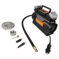 Compresseur portable robuste 12V avec pompe à coque métallique, double piston 30 mm, certifié CE, écran LED pour les tâches de maintenance sur site