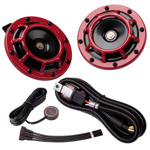 F-FARBIN avec kit de relais de calandre en metal a tonalite haute et basse avec interrupteur a bouton poussoir harnais - Product Image 1