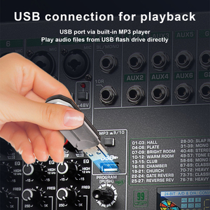 Console de mixage <span class=keywords><strong>audio</strong></span> DSP professionnelle TG18 à 99 effets, 18 canaux, <span class=keywords><strong>interface</strong></span> USB - Product Image 2