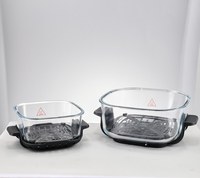 Friteuse à air électrique en verre avec design carré, grande capacité, sans huile, contrôle tactile, cuisson rapide et nettoyage facile