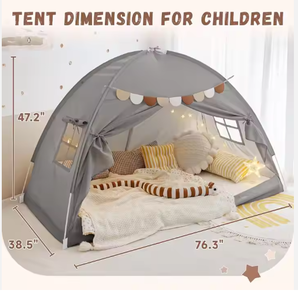 Wind dichtes Schlaf zelt für Kinder im Innen-und Außenbereich Faltbare weiche Leinwand Privatsphäre für Zeichnung räume für Etagen-/Boden zwecke für Kinderspiel - Product Image 6