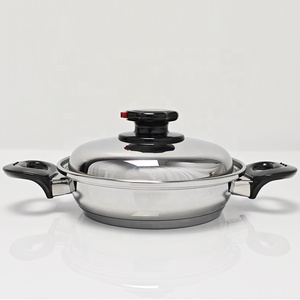 Bộ nồi chảo inox 304 phẫu thuật, không cần nước, không cần dầu, 18 món, viền rộng, dùng được với bếp từ - Product Image 4