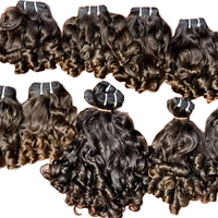 Extensions de cheveux indiens Remy vierges bruts, ondulés, naturels, non traités, provenant d'un seul donneur, double trame