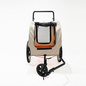 Remorque <span class=keywords><strong>de</strong></span> vélo pliable pour chien <span class=keywords><strong>de</strong></span> compagnie, tissu imperméable, réflecteurs <span class=keywords><strong>de</strong></span> sécurité, idéale pour le camping, la randonnée et le shopping - Product Image 5