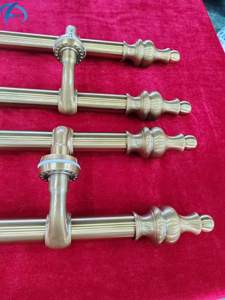 A0498 Austin fabrika seri üretim paslanmaz çelik sus 201 alüminyum fırçalanmış PVD altın renk kapı çekme kolu - Product Image 4