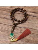 Bracelets de prière religieux personnalisés à la mode, grandes perles en acrylique plastique en forme de boule pour les pratiques religieuses