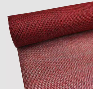 48CMX 5Y High Quality Eco-Friendly Classic Red Linen Fabric Flower <b>Wrapping</b> <b>Paper</b> Roll Mesh Bouquet for Wedding Christmas Gifts - Product Image 1