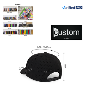 Gorra de béisbol deportiva de 5 paneles para hombre y mujer con parche de goma de PVC con agujero cortado con láser Dobby Dot Argyle Fruit, gorras de Golf con logotipo personalizado - Product Image 6