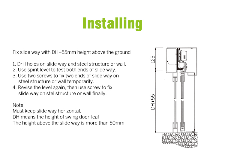 automatic door opener and closer for sliding gate system Automatic sliding Door Operators