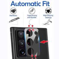 Protecteur d'écran d'objectif de caméra 3D de téléphone portable pour Xiaomi 11 Pro Ultra Redmi Note 9 9t 10 10pro couvercle d'objectif en verre trempé