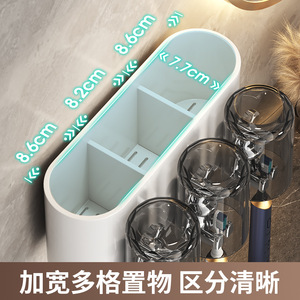 Soporte de Pared para Cepillos de Dientes Hys con Dispensador de Pasta Dental en Forma de Oso, Juego de Vasos para Cepillos de Dientes de Material ABS para Uso Doméstico - Product Image 4