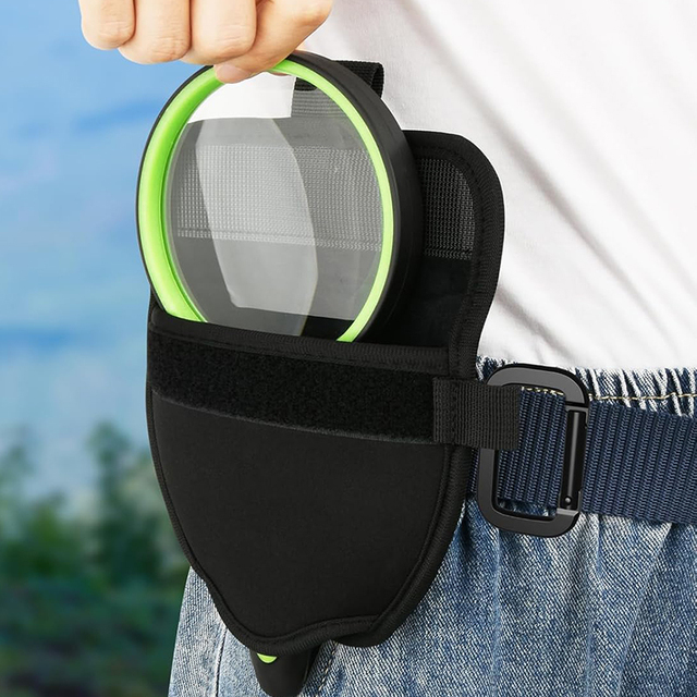 Carrying Case for Magnifying Glass Pocket Pouch with Handle Pouch Sleeve Bag with Belt Clip Magnifying Glass Protective Case