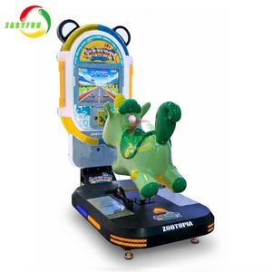 Máquina de Juego Arcade Eléctrica 3D con Monedas, Caballo Verde de Animal City, Pantalla MP5 para Juegos Infantiles en Interiores - Product Image 1