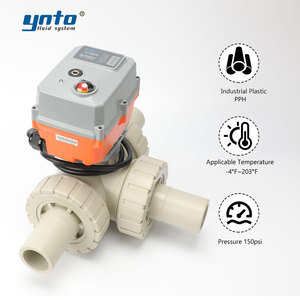 Vanne à boisseau sphérique électrique pour eaux usées riches en sels et conditions acido-base fortement concentrées, personnalisable en matière et diamètre - Product Image 3