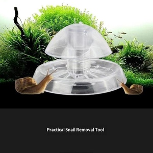 Aquarium Fischbecken Schnecken- & Molluskentrapper Kuppelförmige Kunststoff-Schneckenfalle Zufällige Schneckenfalle Pflanzenbecken-Zubehör Box Pettop PET-49 - Product Image 3