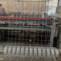 Grillage en fil d'acier à faible teneur en carbone galvanisé à chaud à haute résistance, à mailles carrées nouées, pour clôture de bétail en ferme, ranch et pâturage