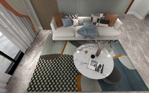 Tapis Wilton antidérapant en jacquard moderne, fabriqué à la machine, personnalisé pour les cinémas et hôtels commerciaux - Product Image 5