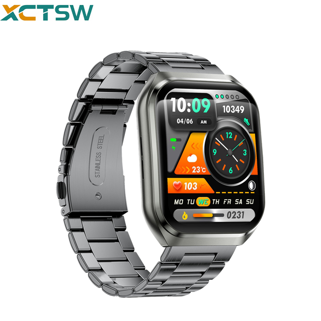 MT66 Smartwatch 1.83-inch Display 1000mAh Battery  Calling Sleep Tracking Sports Features Magnetic Charging Smartwatch