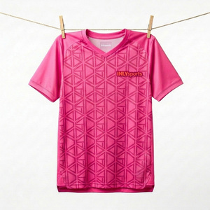 Kaos Olahraga Polyester Spandex, Cepat Kering, Bernapas, Lengan Pendek, Unisex, untuk Lari dan Fitness Outdoor - Product Image 1