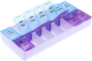 Nouvel Organisateur de Pilules de Voyage en Plastique 2024 – Boîte Détachable Matin/Après-midi 14 Compartiments 7 Étuis pour 7 Prises par Jour - Product Image 2