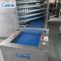 Congélateur spiral industriel automatique IQF, système de congélation rapide 500-3000 kg/h pour grande usine de transformation alimentaire