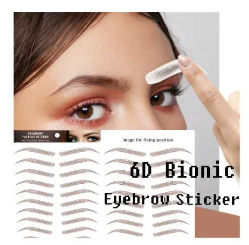 Autocollants de tatouage pour sourcils 3d 4d 6d, autocollant adhésif temporaire pour sourcils, vente en gros, Offre Spéciale