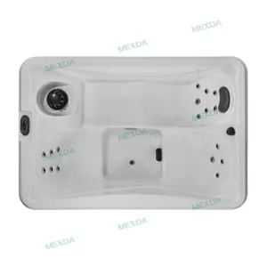 MEXDA Garden Spa Features Tub Outdoor Hydrotherapy Hot Tub 3 Person Freestanding Bathtubs WS-793D