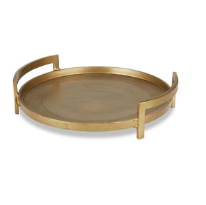 Bandeja redonda profunda de tamaño personalizado de metal de grado alimenticio con diseño de diamante para servir alimentos y bebidas hecho en La India - Product Image 3