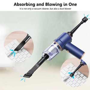 2023 New Portable <b>Handheld</b> Blowing and Suction Integrated with Charging Base Car <b>Vacuum</b> Cleaner Mini Wireless Car <b>Vacuum</b> Cleaner - Product Image 6