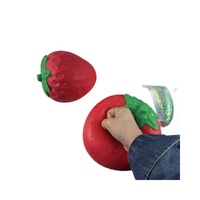 Jouet anti-stress géant en TPR en forme de fraise pour la décompression, jouet sensoriel pour enfants et adultes
