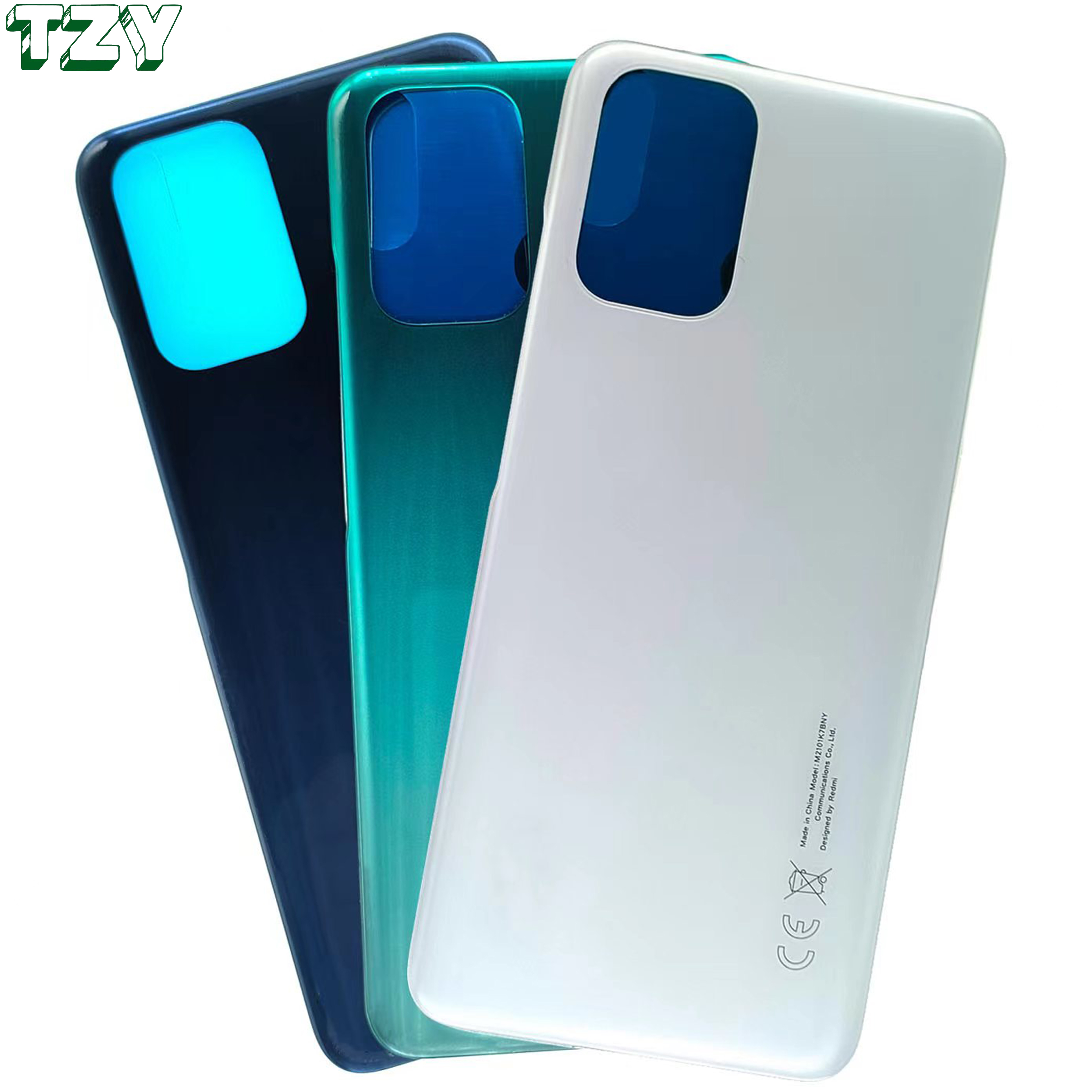 Задняя крышка стеклянная панель Крышка батарейного отсека Замена для Xiaomi Redmi Note 10 Note 10S