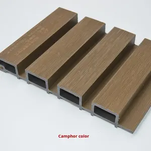 Revêtement mural extérieur en PVC WPC, deuxième génération, grille co-extrudée, panneaux de grande muraille - Product Image 6