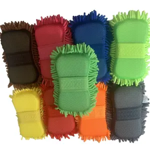 Hot sale Car Wash Mitt microfiber hand cleaning gloves for Auto Window Glass Polishing Detailing