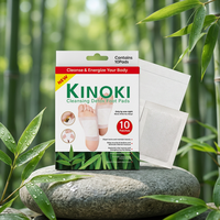 Chine – Vente en gros à bas prix – 10 patchs détoxifiants pour les pieds KINOKI au gingembre et au sel de bambou – Patchs nettoyants pour les pieds KINOKI
